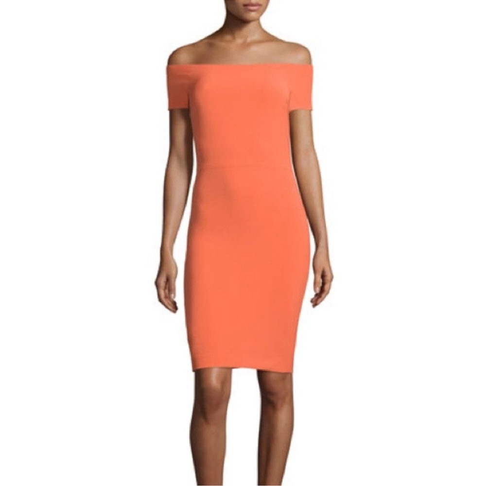 Alice + Olivia Aleah Off the Shoulder Dress Orange - 6